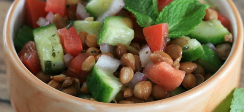 Persian lentil salad 